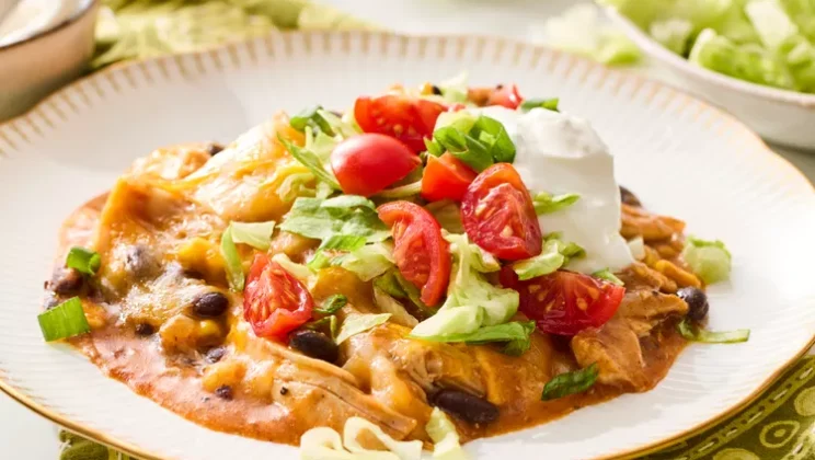 Simple Chicken Enchilada Casserole Recipe with Ingredients You Already Have