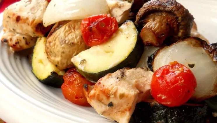 Greek Island Chicken Shish Kebabs Recipe — Quick and Easy Homemade Snack