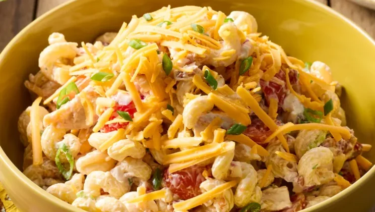 Million Dollar Chicken Pasta Salad Recipe — Quick and Easy Homemade Snack