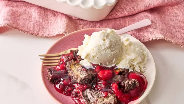 Simple & Affordable 3-Ingredient Chocolate Cherry Dump Cake Recipe