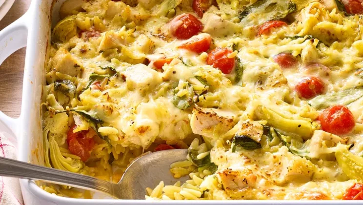 Trending Recipe: How to Make Baked Chicken and Artichoke Orzo Casserole Step-by-Step