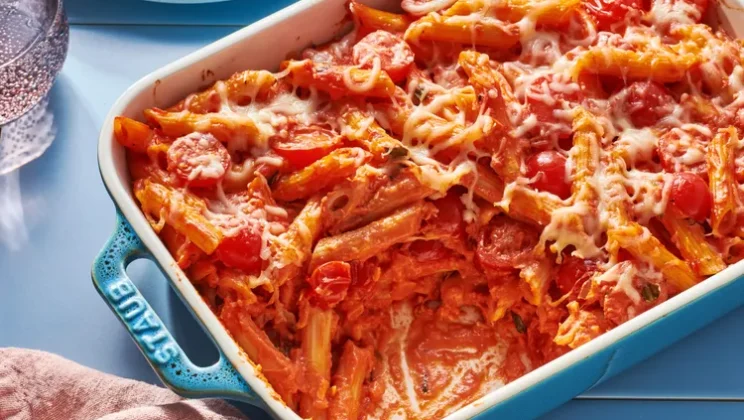 Viral Food Trend: Creamy Pasta Bake with Cherry Tomatoes and Basil You Must Try
